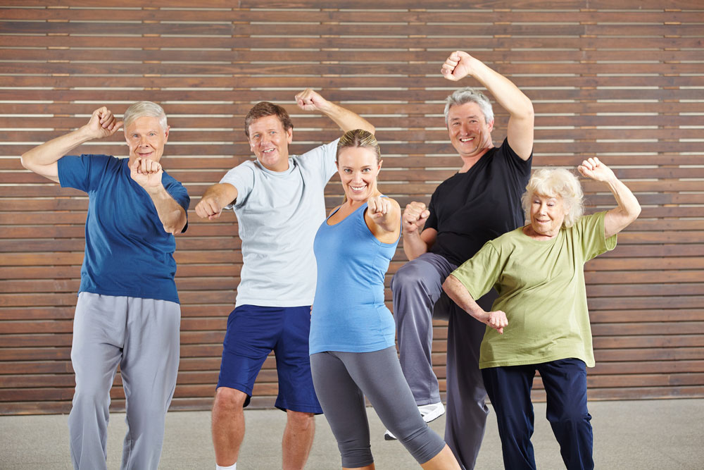 Can Movement Help Your Memory? Group Fitness Stretching SOL 1 group fitness with seniors