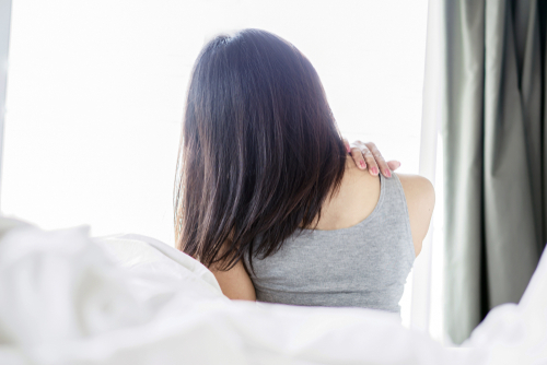 Why do I keep waking up with sore shoulders? shutterstock 1380417299 Why do I keep waking up with sore shoulders?
